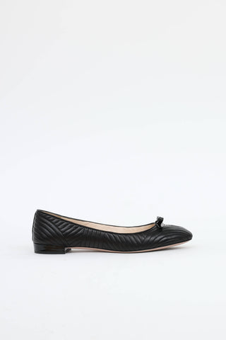 Quilted Bow Ballet Flat
