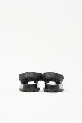 Prada Quilted Leather Logo Sandal