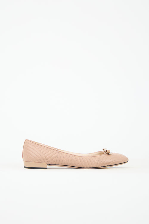 Prada Quilted Leather Ballet Flat