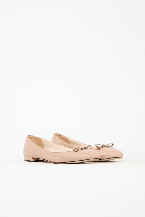 Prada Quilted Leather Ballet Flat