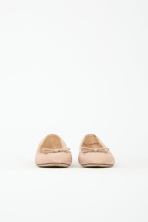 Prada Quilted Leather Ballet Flat