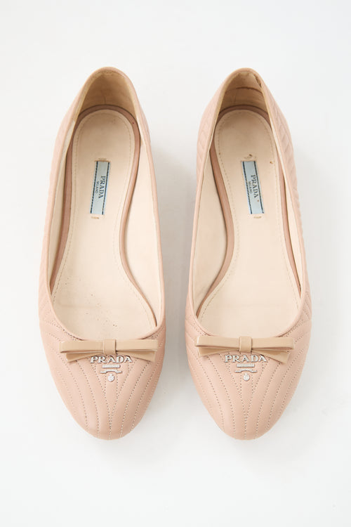 Prada Quilted Leather Ballet Flat