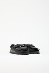 Prada Quilted Leather Logo Sandal