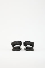 Prada Quilted Leather Logo Sandal