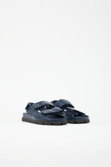Prada Quilted Leather Logo Sandal