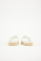 Prada Quilted Leather Logo Slide