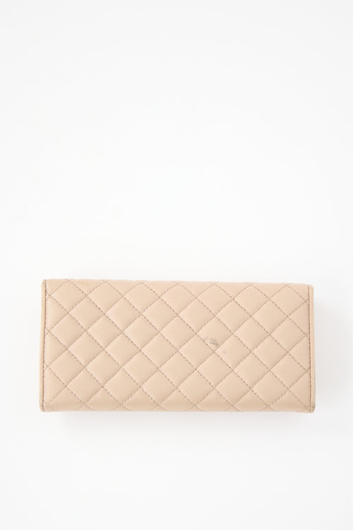 Prada Quilted Saffiano Long Wallet