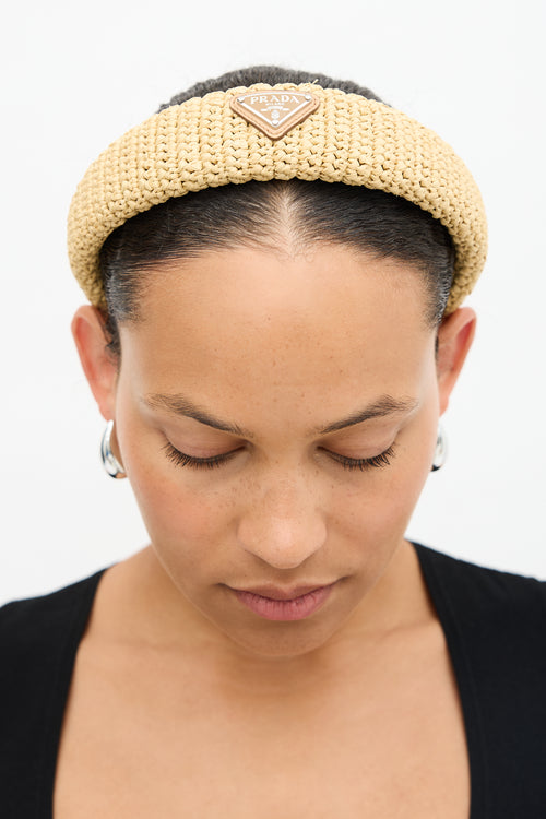 Raffia Logo Headband