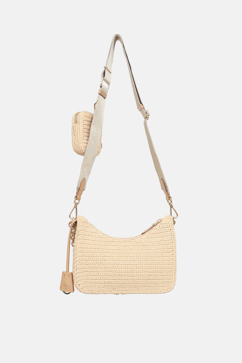 Prada Raffia Re-Edition Crossbody Bag