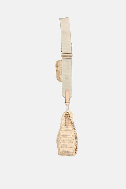 Prada Raffia Re-Edition Crossbody Bag