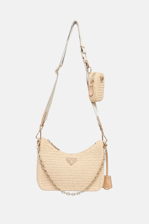 Prada Raffia Re-Edition Crossbody Bag