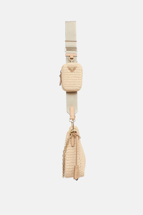 Prada Raffia Re-Edition Crossbody Bag