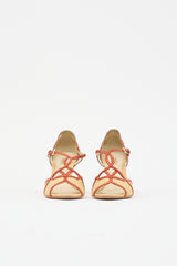 Prada Raffia Wedge Sandal