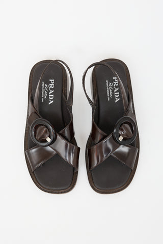 Prada Re-Edition SS 1996 Leather Sandal