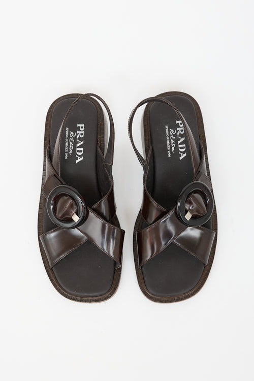 Prada Re-Edition SS 1996 Leather Sandal