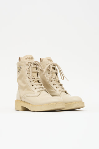 Prada Re-Nylon Combat Boot