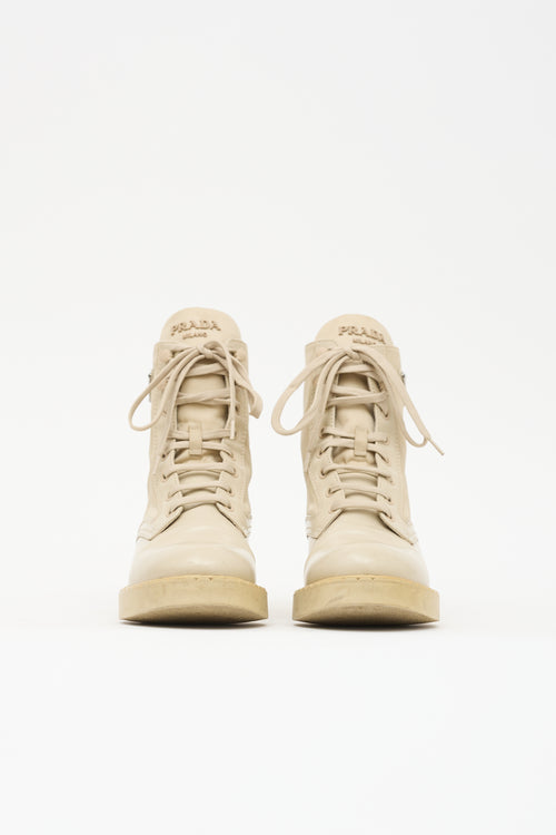 Prada Re-Nylon Combat Boot