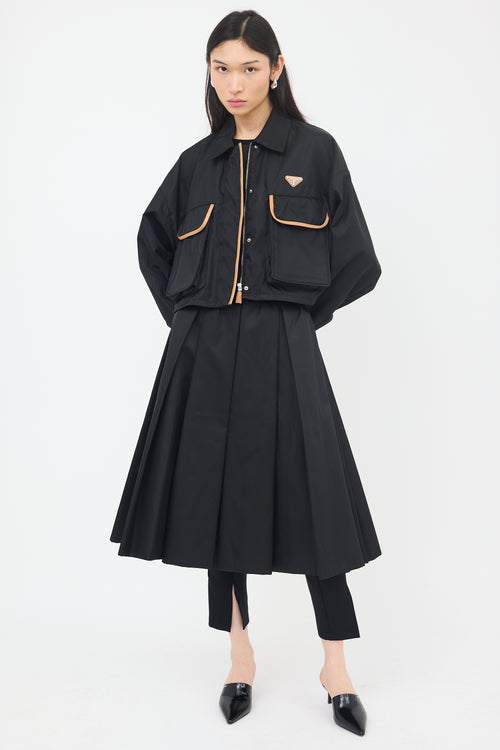 Prada Re-Nylon Contrast Trim Jacket