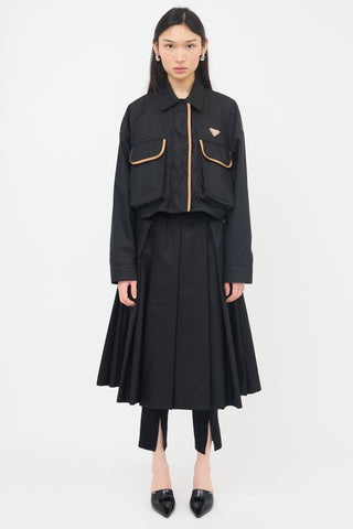 Prada Re-Nylon Contrast Trim Jacket