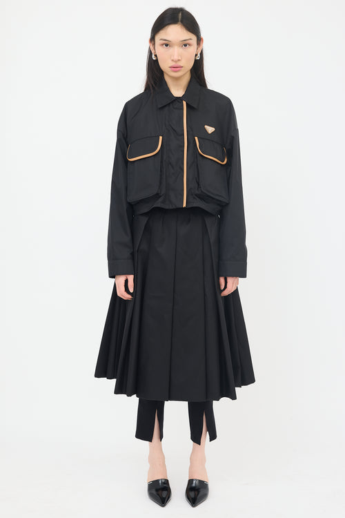 Prada Re-Nylon Contrast Trim Jacket