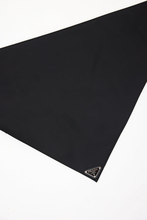 Prada Re-Nylon Logo Triangle Scarf
