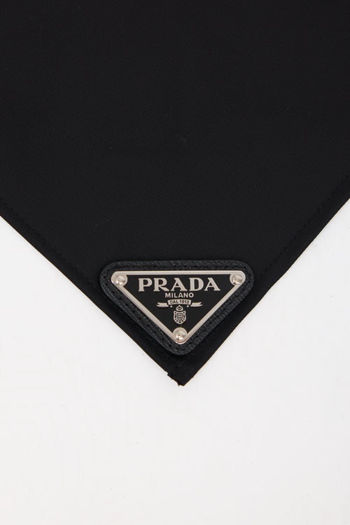 Prada Re-Nylon Logo Triangle Scarf