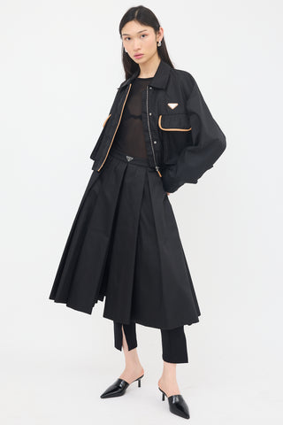 Prada Re-Nylon Pleated Skirt