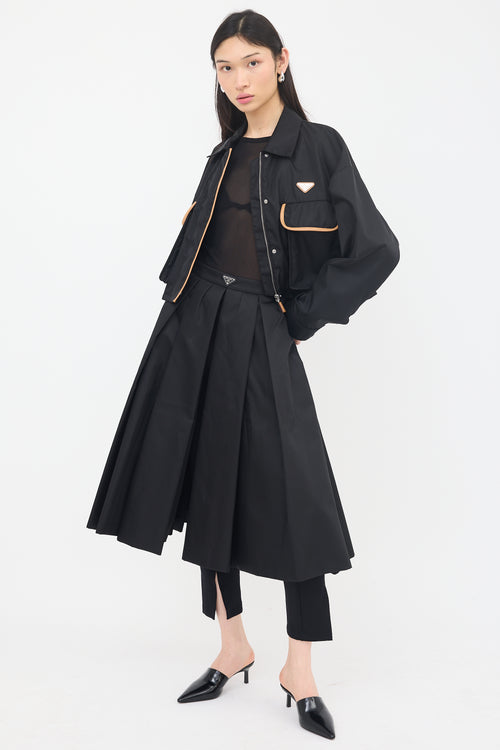 Prada Re-Nylon Pleated Skirt