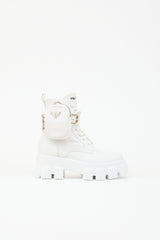 Prada Re-Nylon & Leather Monolith Boot