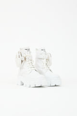 Prada Re-Nylon & Leather Monolith Boot