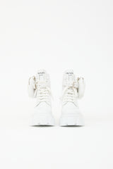 Prada Re-Nylon & Leather Monolith Boot