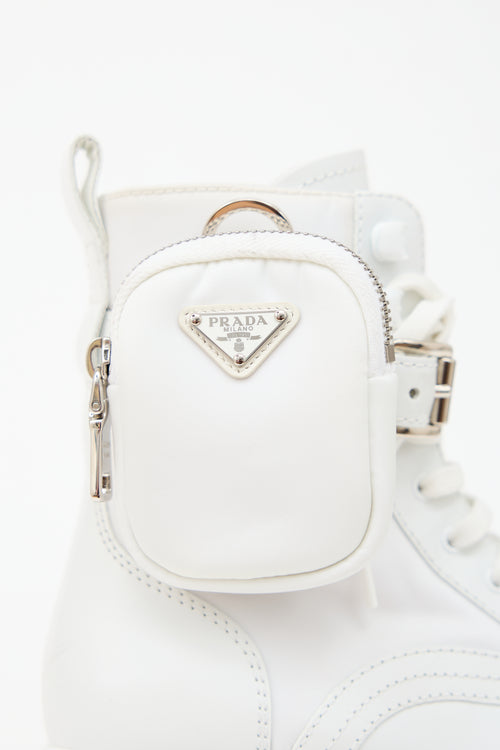 Prada Re-Nylon & Leather Monolith Boot