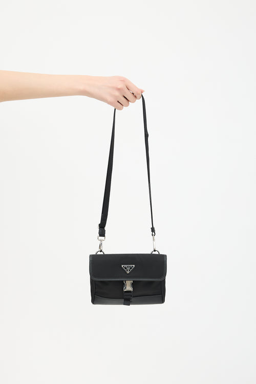 Prada Re-Nylon & Saffiano Leather Phone Case Bag