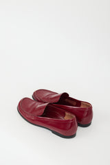 Prada Red Leather Loafer
