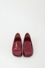 Prada Red Leather Loafer