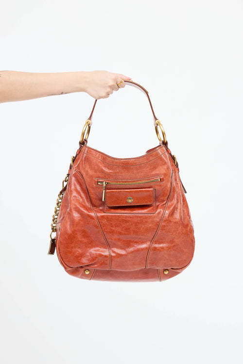 PradaShine Chain Hobo Bag
