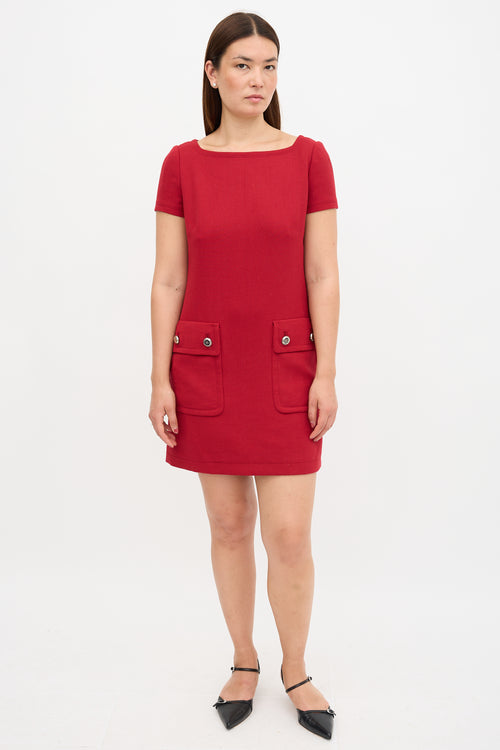 Prada Wool Shift Dress