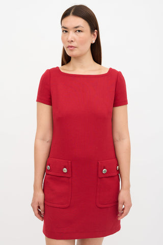 Wool Shift Dress