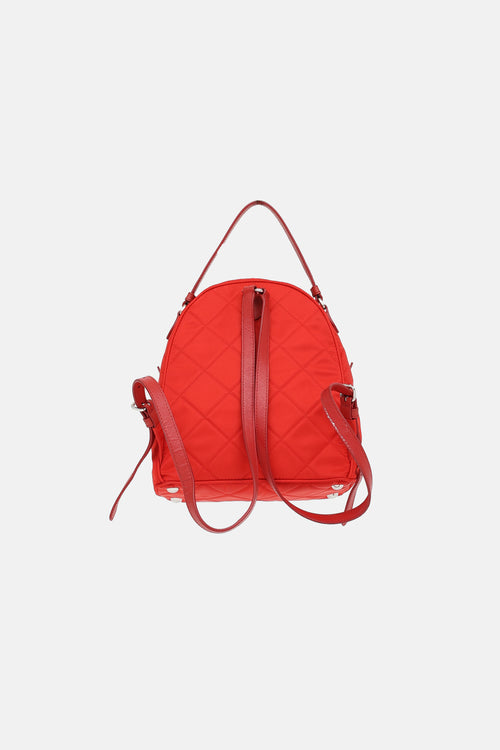 Prada Quilted Tessuto Backpack