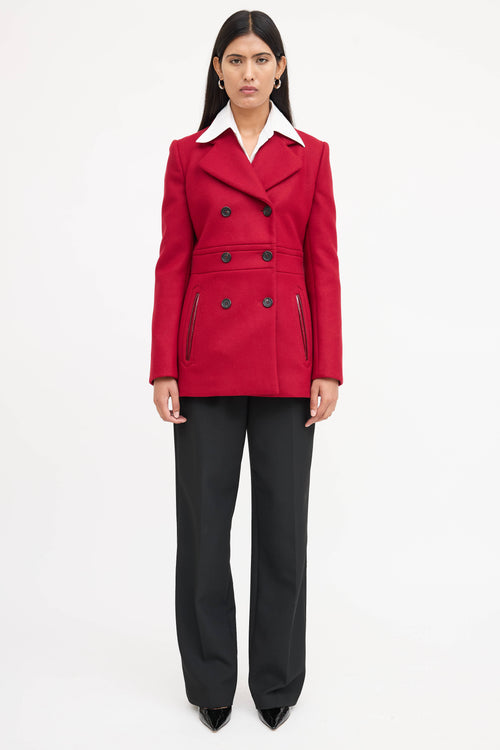 Prada 2009 Wool Double Breasted Coat