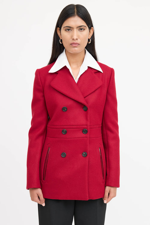Prada 2008 Wool Double Breasted Coat