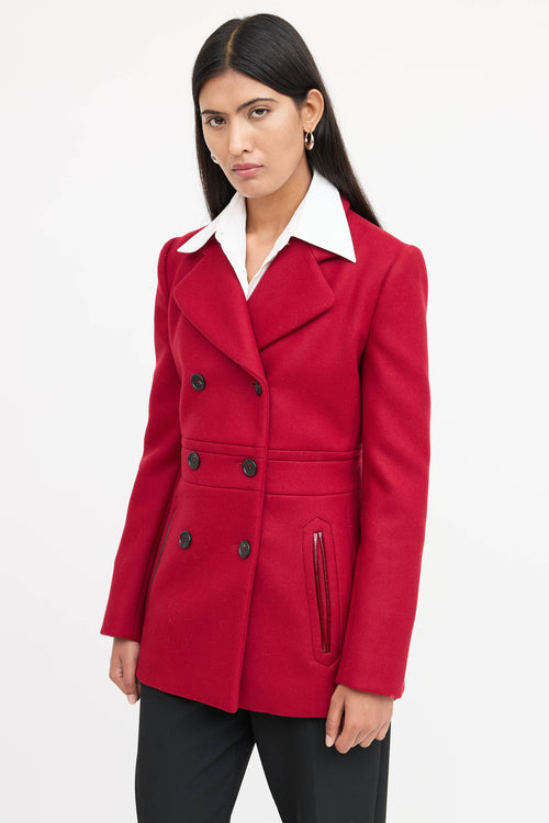 Prada 2010 Wool Double Breasted Coat