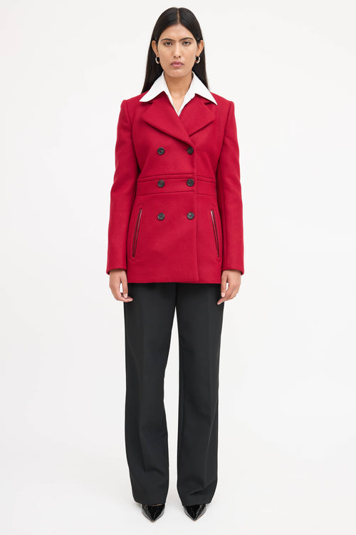 Prada 2009 Wool Double Breasted Coat