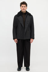 Prada Removable Yoke Pea Coat