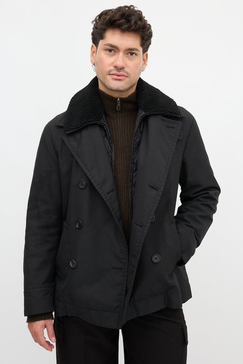 Prada Removable Yoke Pea Coat