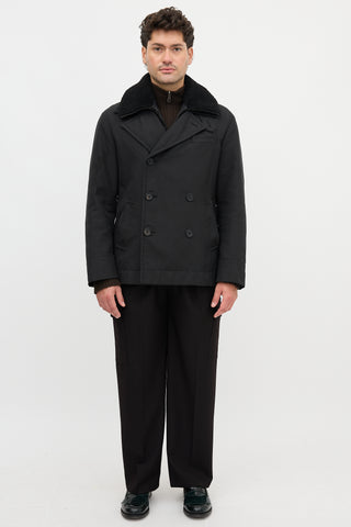 Prada Removable Yoke Pea Coat