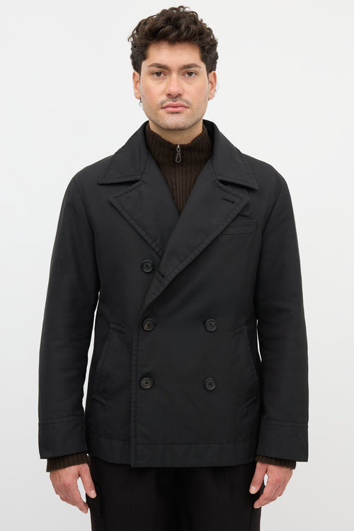 Prada Removable Yoke Pea Coat