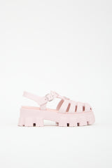 Prada Rubber Monolith Cage Sandal