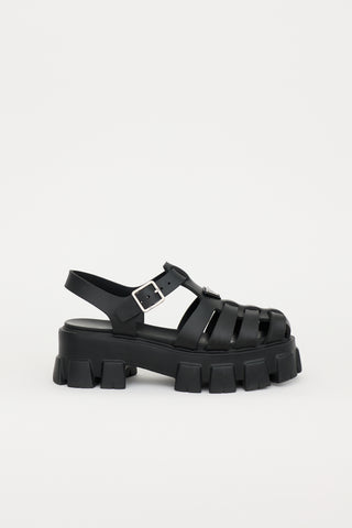 Prada Rubber Monolith Fisherman Sandal