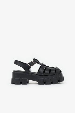 Prada Rubber Monolith Fisherman Sandal